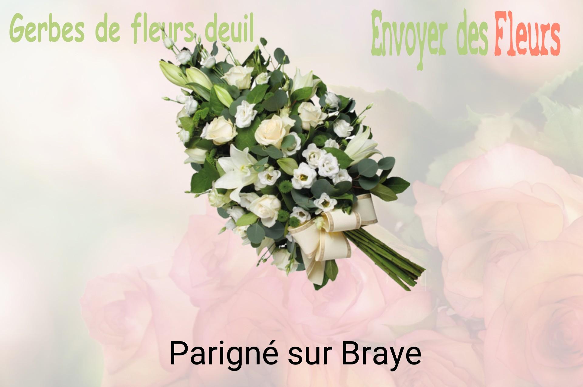 Gerbe de fleurs de deuil livrée à Parigné-sur-Braye
